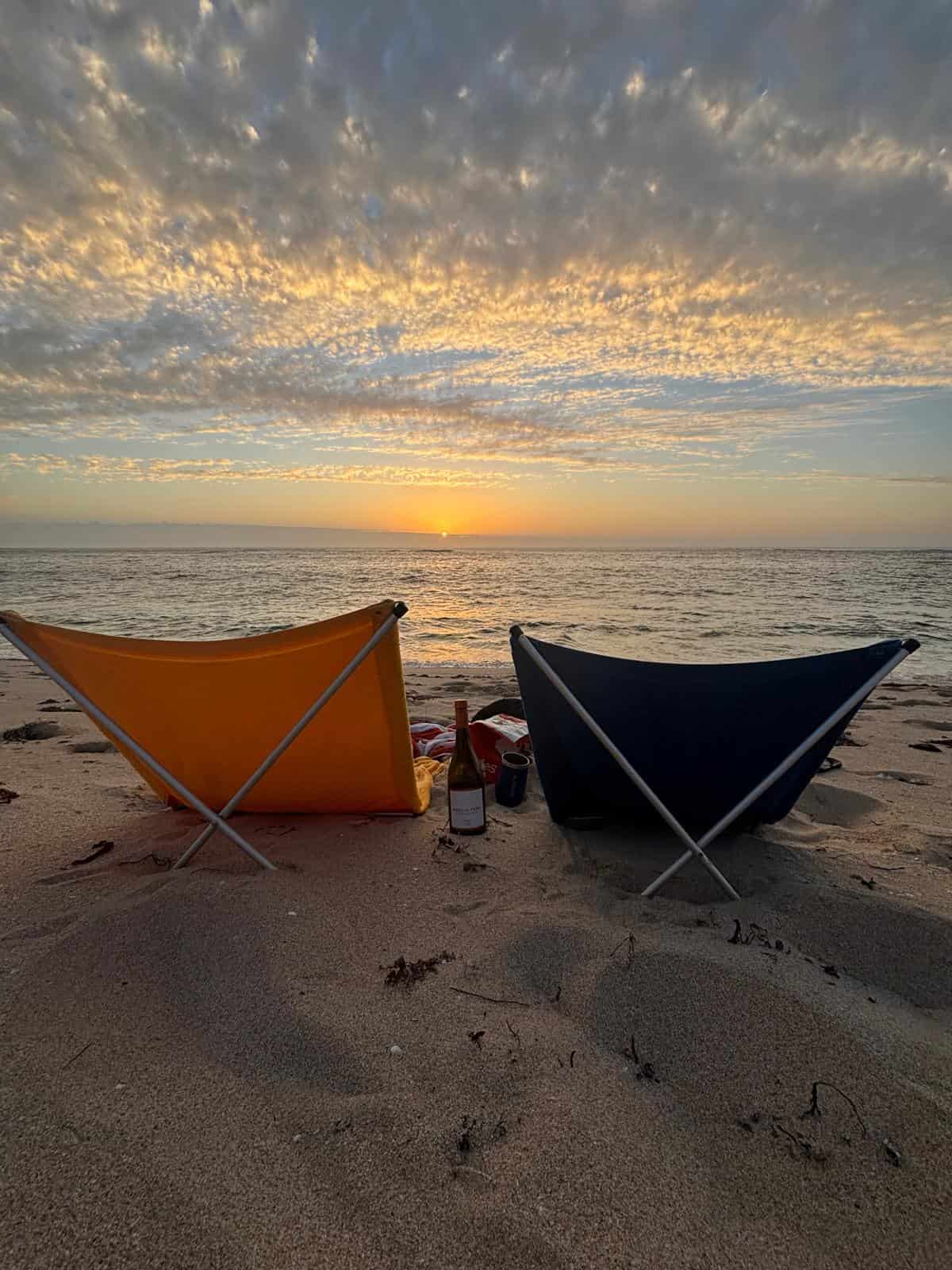 Tumbona de playa y camping